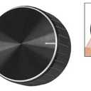 uxcell a09101400ux0130 Black Aluminum Volume Control Amplifier Knob Wheel