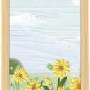 10x30 Wood Frame, Rustic Natural Wooden 30x10in Poster Picture Frame, Modern Beige Woodgrain 10 x 30inch Gallery Wall Photo Frame with HD Plexiglass, Horizontal Vertical Wall Mounting Display 1pcs