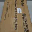 Yirilan Bathtub Trays for Tub,Bath Tray, Foldable Bathtub Caddy,Brown