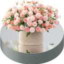 12" Round Mirror Centerpieces for Table, 12Pcs Glass Mirror Table CenterpiecesGlass Mirrors Centerpiece for Wedding Decorations,Parties,Baby Shower, 2mm Thick