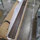 LARWORKS WPC Slat Wall Panels 8 Pack 96" x 8.2", Waterproof Fluted Wall Paneling, Accent 3D Wall Panel for Wall Decor, Bathroom, Bedroom, Office - Widen High Grille Walnut (Cover Approx.44 sq.ft)