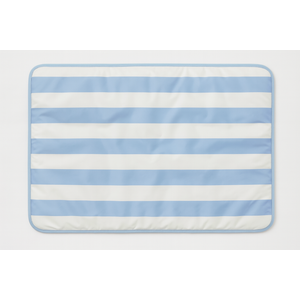 Pet Cooling Pad.Self-Cooling Gel Material.pet Water Bed for Cats.Ice pad for pet Bed Medium Size Dog and cat beds for Indoor Cats, Washable Dog Bed suitable26.3X22.4 in (Blue and White)