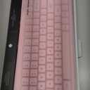 Nuphy Node75 Wireless Mechanical Keyboard, 75% Hot Swappable Custom Low Profile Keyboard, 84 Keys Computer Gaming Keyboards, Supports Touch Gestures, PBT Keycaps, RGB Backlit, Bluetooth/2.4GHz/USB-C (Blush Nano Switch)