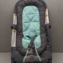 Summer Infant 2-in-1 Bouncer & Rocker Duo (Gray and Teal) Convenient and Portable Rocker and Bouncer for Babies Includes Soft Toys and Soothing Vibrations
