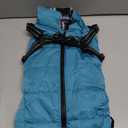 Geyecete Winter Warm Coat Waterproof Dog Winter Jacket with Harness Traction Belt,Pet Outdoor Jacket Dog Autumn and Winter Clothes for Medium, Small Dog-Blue-L
