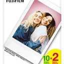 FUJIFILM Instax Mini Instant Film Twin Pack (White), 20 photos