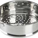 BinaryABC Stainless Steel Dumpling Steamer Basket for Pot,18cm Steamer Insert for Food Veggie Rice Noodle Roll (7.08INCH)