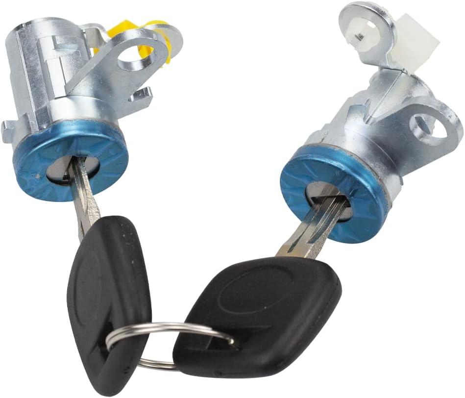 RLB-HILON Door Lock Cylinder Set Compatible with Toyota Tacoma 1995 to 2004 Year Front Driver & Passenger Side Door Lock Kit DL-107 DL108R