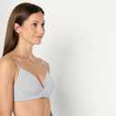 Amazon Essentials Women's Cotton Jersey Lined Plunge Bralette
