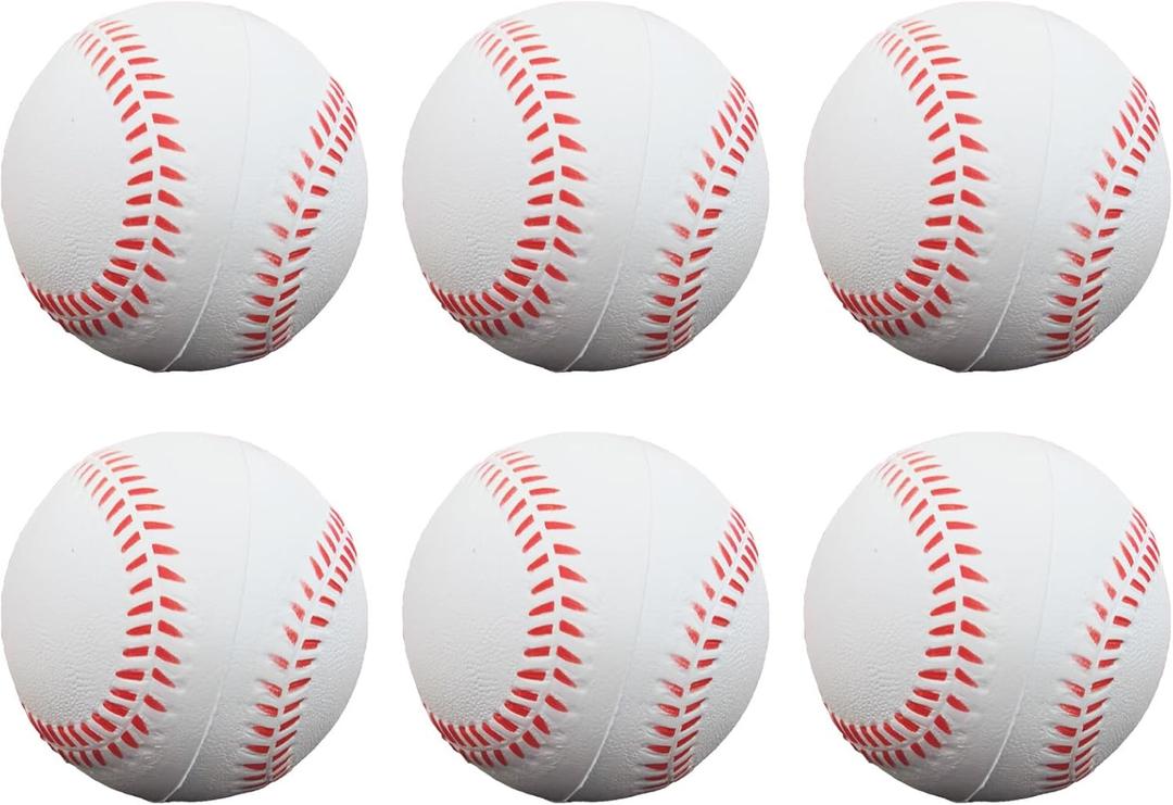 Foam Baseballs Softballs Practice Training Ball for Beginners Hand Exercise Squeeze Ball for Safe Throwing Catching and Batting Practice