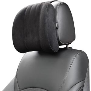 Car Headrest Pillow Soft Memory Foam Car Neck Support Pillow Relieve Driving Fatigue Car Seat Headrest Pillow Relax Head Muscles and Relieve (10.5in*9.5in*3in, Black)