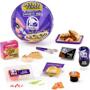 MGA's Miniverse Make It Mini Taco Bell Series 1, Mini Collectibles - Blind Pack, DIY, Resin, Replica Food, Not Edible, Collectors, 8+