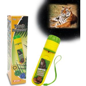 Animal Projector Flashlight for Kids Ages 3+, 3 Discs 24 Images, Safari Animal Toys for Boys & Girls, Kid Wildlife Animals Night Light Projectort, Learning Animals Gifts for Toddler Children