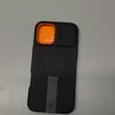 SURITCH for iPhone 16 Plus Case with Magnetic Camera Slide Cover and Adjustable Kickstand, Compatible with MagSafe, Shockproof Bumper Case Slim Protective Cover for iPhone 16 Plus 6.7 Inch, Black