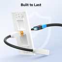 Cable Matters 2-Pack 1-Port 8K HDMI Wall Plate, Supports [8K@60Hz, 4K@120Hz, VRR, ALLM, HDR, HDCP 2.3], HDMI Wall Outlet, White