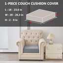 Waterproof Couch Cushion Covers for Pets Washable Sofa Seat Covers | Non Slip,Stretch Jacquard Fabric,Pet Hair & Scratch Protection,Easy Installation,Furniture Protector,Sectional Sofa,1 Piece