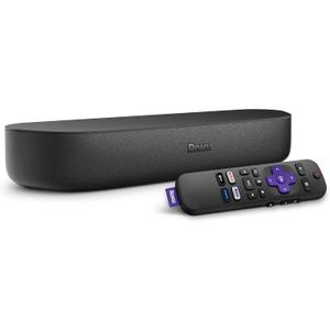 Roku Streambar (Spanish Edition) | 4K HDR Streaming Device & Premium Roku Soundbar All In One, Voice Remote, Free & Live TV, Black