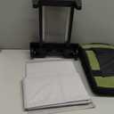 Large Rolling Cleaning Caddy Bag with Detachable Trolley,Cleaning Cart on Wheels with Shoulder Strap,Cleaning Supplies Organizer for Housekeepers,Green