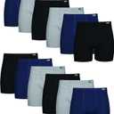 Hanes Men's Underwear Boxer Briefs Pack, Cotton ComfortSoft Boxer Brief for Men, Moisture-Wicking Breathable, Multipack 2XL 11 Pcs