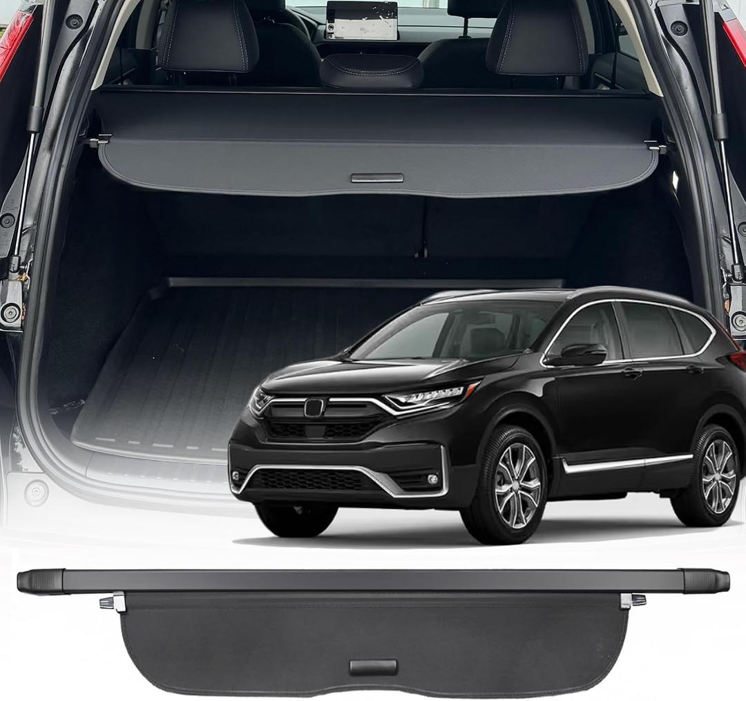 Cargo Cover for 2017-2022 Honda CRV Accessories, for Honda CRV Accessories Retractable Trunk Cover Security Shield Shade Privacy Screen for CR-V Anti-Peeping(Canvas)