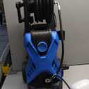 Pressure Cleaner 5000PSI,High Power Cleaner,Adjustable Pressure with 33FT Extension Hose Reel, 4 Nozzles and Soap Bottle for Cars/Fences/Driveways/Home/Patios (Blue)