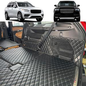 Cargo Mat Compatible with 2016-2025 Volvo XC90 Trunk Mat and Rear Backrest Mat Cargo Liners All Weather Anti-Slip