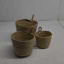 Woven Rattan Basket 3Pcs
