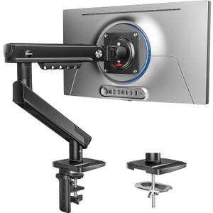 HUANUO FlowLift Pro Monitor Arm for 1332" Screens, MechaSpring Monitor Mount, Fully-Adjustable Monitor Stand with Tilt/Swivel/Rotation, Tool-Free VESA Mount, C-Clamp/Grommet Base, Max Load 19.8 lbs