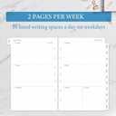 3 x 2025-2026 Weekly & Monthly Planner Refill, Planner Inserts with Monthly Tabs, Size 4, 5.5"x8.5", July 2025 - June 2026, 7-Hole Punched