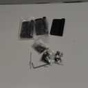 3 Pack Self Closing Door Hinges 4 Inch, Matte Black Spring Loaded Hinges with 1/4'' Radius Corners, Adjustable Tension for Garage, Front Door, for Left and Right Hand Door, UL Listed