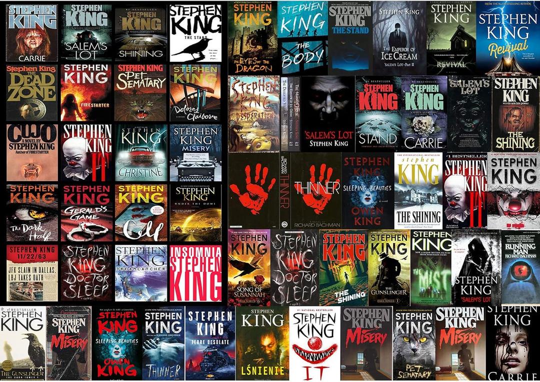 Jigsaw Puzzles for Adults 1000 Piece High Challenging DIY Large Puzzle Educational Toy Funny Family Games Unique Home Decor (Horror Novel)