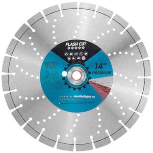 RHAPSODY 14 Inch Laser Welded Diamond Concrete Saw Blade, Segmented Premium Diamond Blade General Purpose Dry/Wet Cutting Concrete, Reinforced Concrete, Masonry, Brick, Block,1"-20mm Arbor