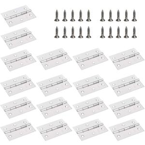 FOCCTS 18 Pack Folding Door Hinges, 2 x 3 inch Stainless Steel Square Butt Hinges for Home Furniture Hardware Closet Door with Enough Screw