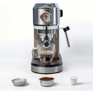 Espressione Flex 3-in-1 Espresso Maker, compatible with E.S.E. espresso pods, Nespresso® capsules and ground coffee, 20 Bar Italian Pump, Adjustable Temp Control, Fast Thermoblock Heating