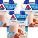 Atkins Strawberry Flavored Protein Shake, High Protein, Low Glycemic, Low Sugar and Low Carb, Keto Friendly, Gluten Free, 12 Count BB 4/13/26