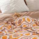 Boho Knit Throw Blanket  51"x67" Cozy & Lightweight (2.09lb) SouthwesternTassel Perfect for Sofa, Camping & WFH Stylish Home Decor, Machine Washable & Gift (Yellow, Kinted)