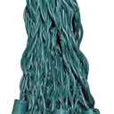 Novelty Lights 25 Feet 25 Light C9 Diamond Faceted LED String Lights, Pure White, Pre-Lamped Holiday Lights on Green Wire, UL Listed Indoor/Outdoor, Connectable End-to-End