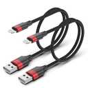 1.5ft Lightning Cable, [MFi Certified] Braided 2 Pack Short iPhone Charger Cord for Car, 18 inch USB to Lightning Cable for iPhone 14 13 12 11 Pro Max XR XS 8 SE iPod (Black)
