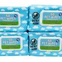 3 Packs 50 Pet Wipes in Resealable Pouch Poop Pets Wipes