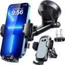 YRU True Military-Grade [360 Rotation Suction] 2026 Ultimate Car Phone Holder Mount 90+LBS Safest Strongest & Patent Certs Dashboard Windshield Vent for iPhone 17 16 Pro Max Samsung