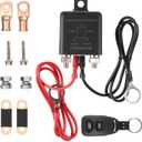 Remote Battery Disconnect Switch 3/8 12V 200A Car Kill Switch Anti-Theft Remote Control Switch with Wireless Remote Control Relay Fobs Battery Anti-Leakage for Auto Truck Boat