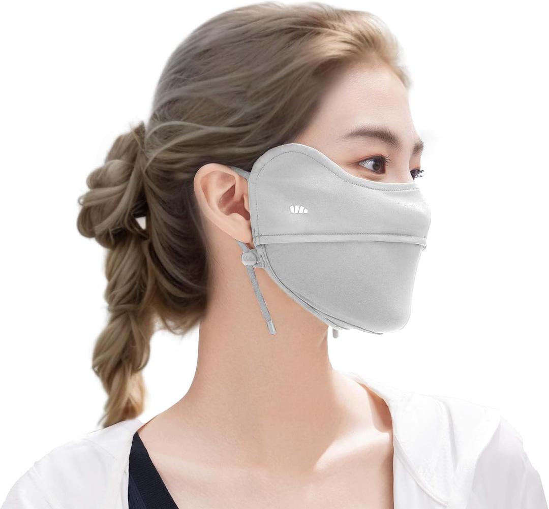 BENEUNDER UV Sun Protection Face Cover/Neck Gaiter Scarf UPF50+ Breathable Cooling for Summer Outdoor Activities Reusable