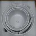 Ton Sin Plant Pots, 4.1+5.1+6.5 inch, Set of 3, Ceramic Planters with Drainage Hole and Saucer, Indoor Flower Pot with Drainage Hole, Gifts for Mom(Matte White)