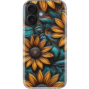 LUMARKE for iPhone 16 Plus Case, Cute Preppy Floral Cover for Women