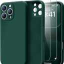 for iPhone 16 Pro Max Case with 2 Screen Protectors - Compatible with Magsafe - Upgraded Camera Protection - Liquid Silicone Protective Phone Case 6.9" for Men, Women,Girls - Forest Green