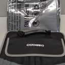 Car Trunk Organizer with Portable Leak Proof Cooler Bag, 3 Compartments Collapsible Car Organizers and Storage with Foldable Cover, Christmas Gifts, Suitable for SUV, Auto, Truck, Minivan (Black)