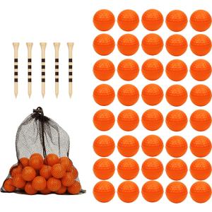 40 Pack Foam Golf Practice Balls - Realistic Feel and Limited Flight Training Balls for Indoor or Outdoor