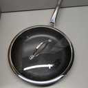 Non Stick Frying Pans, 12-inch with Lid, Hybrid Fajita Pans Nonstick,non stick Skillets Stainless Steel, Dishwasher & Oven-Safe, Induction Compatible Cooking Pan, PFOA Free Cookware