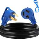 Kanayu 3 Prong Dryer/EV Extension Cord 6.6 FT, 30 Amp NEMA 10-30P to 10-30R, for Level 2 EV Charging and 3 Prong Dryer, Flexible STW 10 Gauge Cord with Grip Handle, ETL Listed