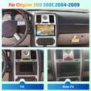 4+64G 8 Core Android Car Stereo for Chrysler 300 300C 2004 2005 2006 2007 2008 2009 with Carplay & Android Auto - 9 Inch Android 15 Touchscreen Radio with DSP/5G WiFi/GPS/Backup Camera